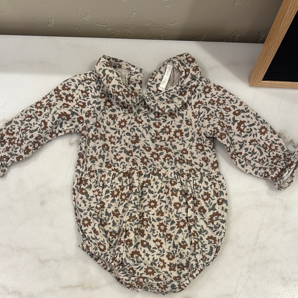 Rylee and Cru Bubble romper Long Sleeve
